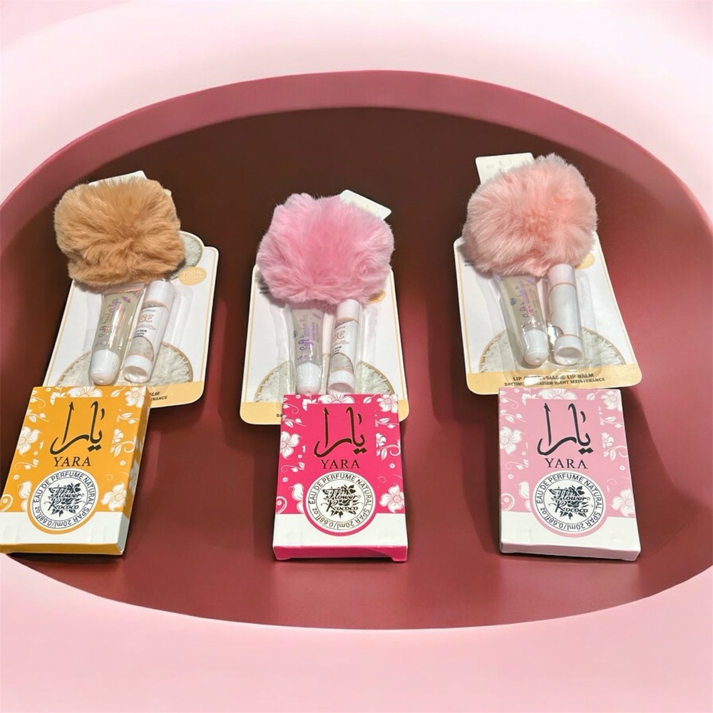 Yara Perfume Set with Pom Pom